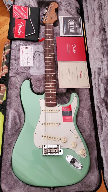 Mint Fender American Professional Sweetwater LTD Surf Green Stratocaster American Pro 2018 LE image 1