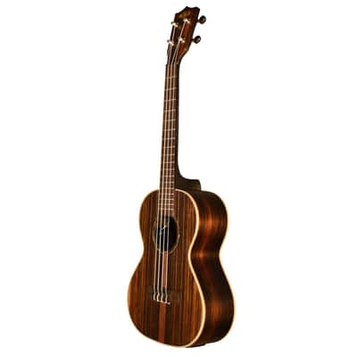 Kala KA-EBY-TE Striped Ebony Tenor Acoustic-Electric Ukulele image 4