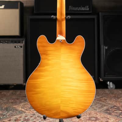 Eastman T486-GB Thinline Semi-hollowbody Electric Guitar - Goldburst with Hardshell Case image 8