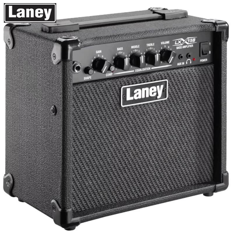 Laney LX15B 15-Watt RMS Combo Electric Bass Amplifier 3 Band EQ Single Channel image 1