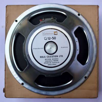 Rola celestion G12-50, 15 Ohm '80 production, NIB 50W vintage guitar speaker image 3