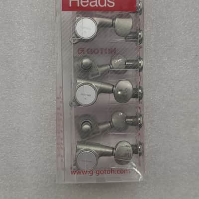 Aged Relic Nickel Gotoh SG381-05 6 in Line Tuners Tuning Machines image 5