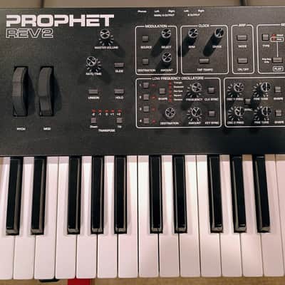 Sequential Prophet Rev2 61-Key 16-Voice Polyphonic Synthesizer 2018 - Present - Black with Wood Sides image 2