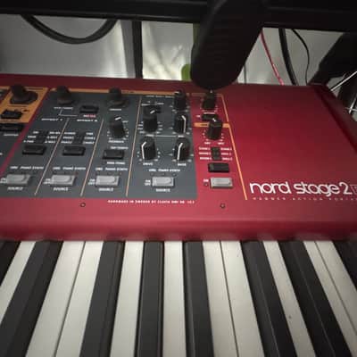 Nord Stage 2 EX HP76 Hammer Action Portable 76-Key Digital Piano 2015 - 2016 - Red