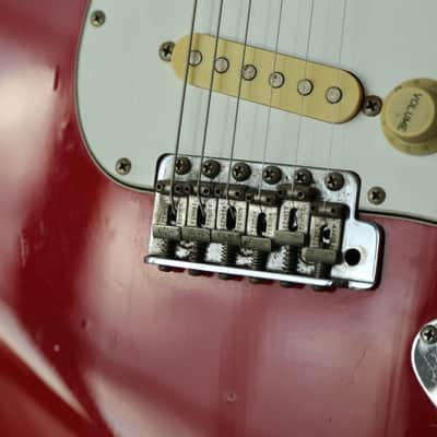 1984 Squier by Fender JV strat stratocaster MIJ Japan torino red image 3
