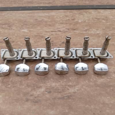 Set of Vintage Late 1960's Fender "F" Guitar Tuners! Original Stratocaster, Telecaster Parts! image 3