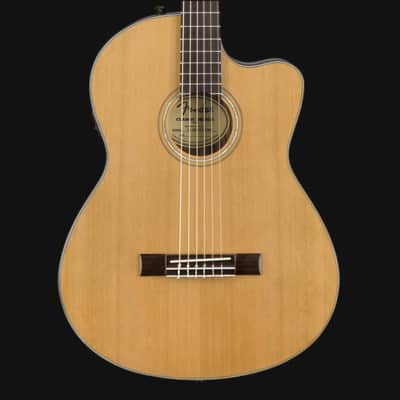 Fender CN-140SCE Nylon-String Acoustic Guitar in Natural image 1