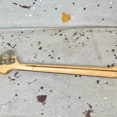 1970's Fender Jazz Bass Neck & Tuners Maple with Black Block Vintage ~1971-1974 image 10