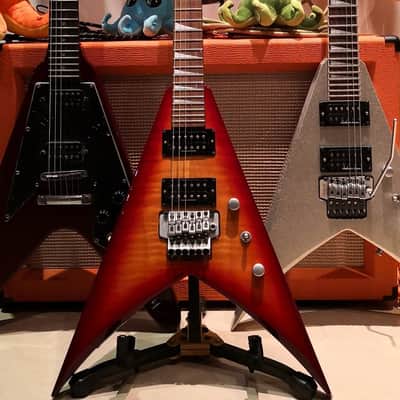 Grover Jackson King V Cherry Burst Flame image 1