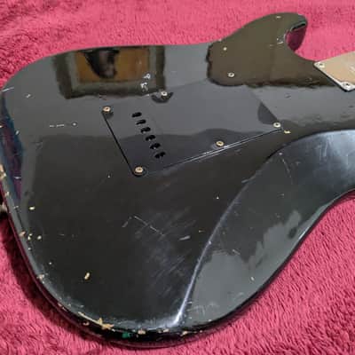 Harmony H-80T Strat Copy 1980s - Black image 9