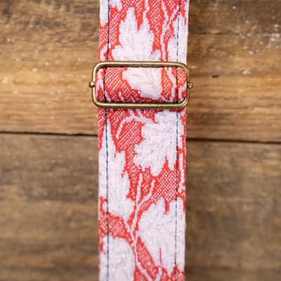 Mother Mary "The Red Leaf" Guitar Strap image 4