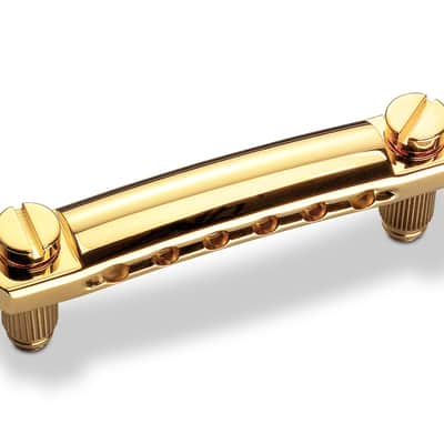 Schaller Germany Stop Tailpiece for STM/GTM Guitar Bridges - GOLD, 12050500 image 3