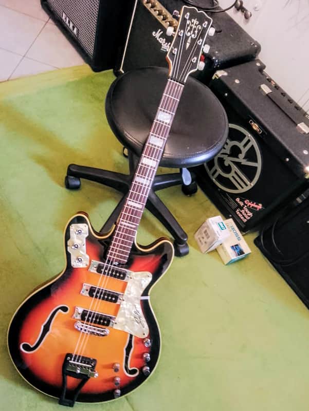 SOLO Gemini 60s Italian hollow body Crafted by Bartolini Cingolani image 1