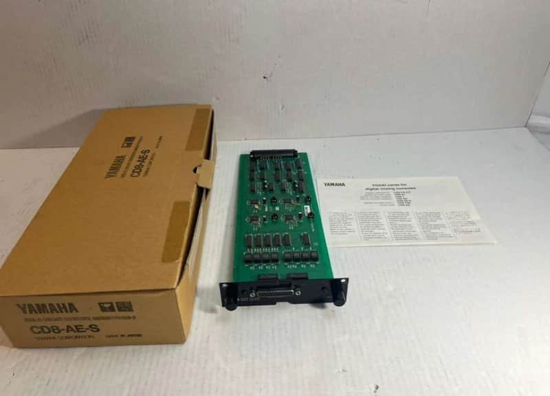 Yamaha CD8-AE-S Digital I/O Card AES/EBU New In Box 02R 03D Console image 1