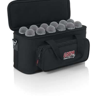 NEW - Gator GM-12B Padded 12x Microphone Bag image 2