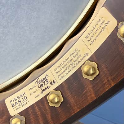 Custom Pisgah Tenor Laydie 19-Fret - 11" Curly Maple 4-String Electric Tone Ring Irish Tuning image 24