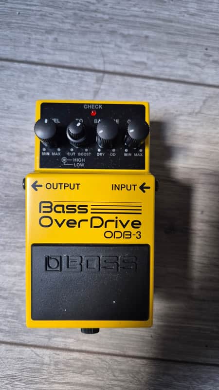 Boss ODB-3 Bass OverDrive (Silver Label) 1994 - Present - Yellow image 1
