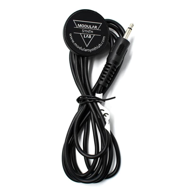 Contact Microphone,  Piezo Mic 3,5mm 1/8 inch,  Mono Jack Piezo Transducer, Guitar Cigar Box Pickup image 1