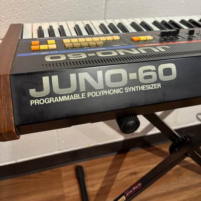 Roland Juno-60 61-Key Polyphonic Synthesizer 1982 - 1984 - Black image 7
