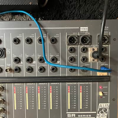 read description: rare Allen & Heath SR Series 416, multitrack, 4 Groups, vintage analog console, late 1980s, Wooden Panels, EQ, Effect Sends Buses image 3