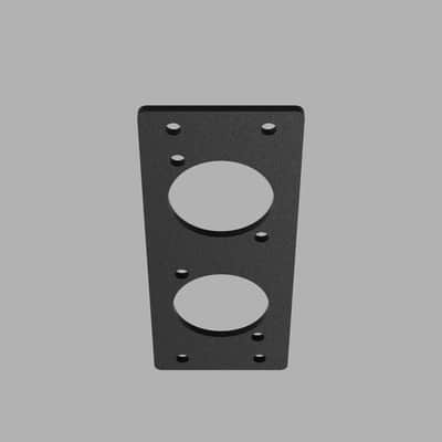 7 HP D Shape Cut-out for 2U Eurorack image 2