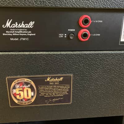 Marshall JTM1C 50th Anniversary 1960s 1-Watt 1x10" Guitar Combo 2012 Black image 5