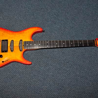 Zion Classic 1988 - Flame Maple, Cherry Sunburst, #1558, circa 1988 image 1