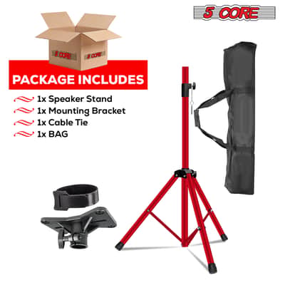 5 Core Speaker Stand Height Adjustable 72" Heavy Duty PA DJ Tripod Studio Monitor Stands image 2