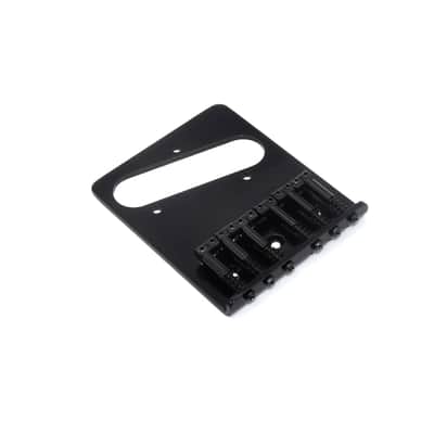 KD By AxLabs Tele®-style 6-Saddle Bridge - String-Through-Body Or Top - Black image 1
