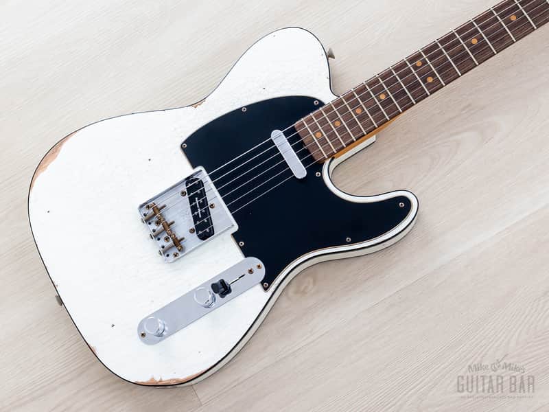 Fender Custom Shop 1963 Telecaster Custom Relic Olympic White w/ Twisted Tele, Seymour Duncan Little '59 image 1