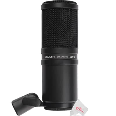 Zoom EXH-6e Dual XLR-1/4" TRS Input Capsule for H6essential Portable Recorder + 2x Zoom ZDM-1 Podcast Mic Pack Accessory Bundle With Microphone, Headphones, Tripod, Windscreen & Cable image 9
