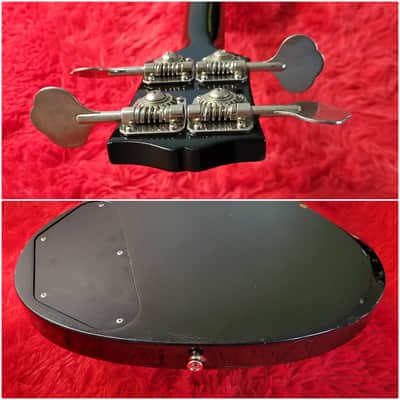 Burny REB-65 Short Scale Set Neck (Gibson EB-3 Model) 1990 - Black - Made In Japan MIJ image 16