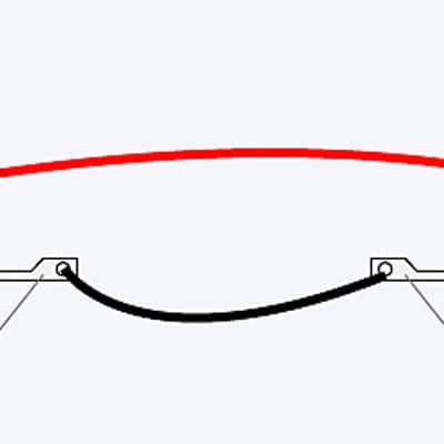 6 Ft Castline Gold Guitar 1/4" TS Right Angle to 1/4" TS Right Angle Unbalanced Cable Mogami 2524 image 4