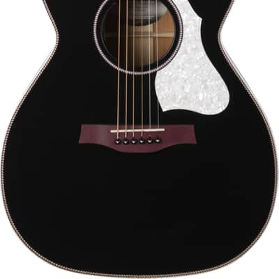 Seagull Artist Tuxedo Limited Grand Concert Acoustic-Electric Guitar, Solid Spruce Top, Black image 2
