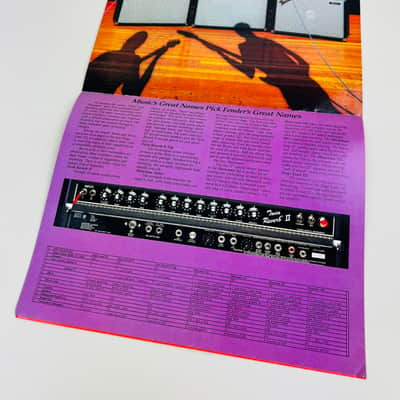 Fender Guitar Amplifiers Full-Line Foldout Catalog 1983 image 4