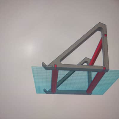 Large 45° Desktop Studio Stand for Tabletop Synth Drum Machine Mixer w/ Triple Strut Braces image 3