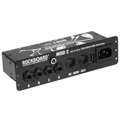 New RockBoard MOD 2 V2 All-in-One TRS, MIDI, IEC, DC & USB Patchbay for Pedal Boards image 1