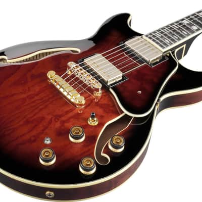 Ibanez AM Artstar 6 String Electric Guitar w/Case - Dark Brown Sunburst (AM153QADBS) image 7