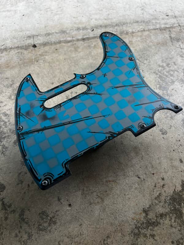 CapnCrepitis Custom Cel Shaded Telecaster Pick Guard image 1