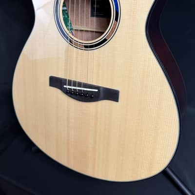Yamaha TAS1E TransAcoustic Folk Acoustic-Electric Guitar Gloss Natural w/ Soft Case (134) image 4