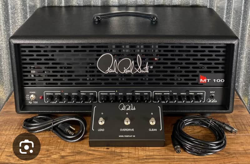 PRS MT 100 Mark Tremonti Signature 3-Channel 100-Watt Guitar Amp Head 2023 - Present - Black image 1