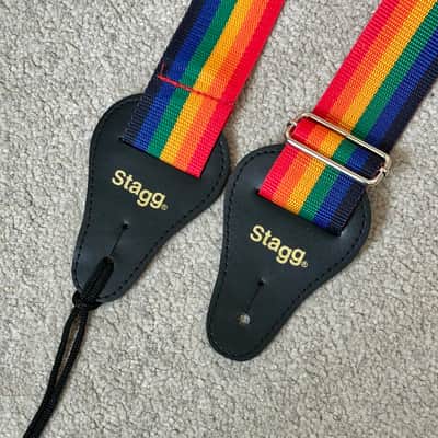 Stagg Guitar Strap 2" Rainbow BJA018 image 3