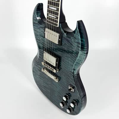 2024 Gibson Custom Shop Made to Measure SG Custom Handpicked Top - Nordic Blue image 10