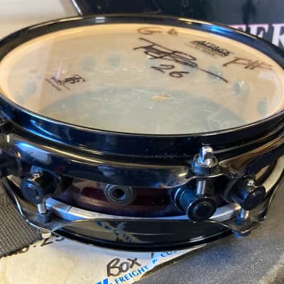 Terry Bozzio's DW - 8" Collector's Series Piccolo Tom - Purple Satin Oil - "Gb/F#". Autographed! image 6