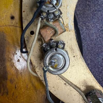 1957 Fender P bass all original image 10