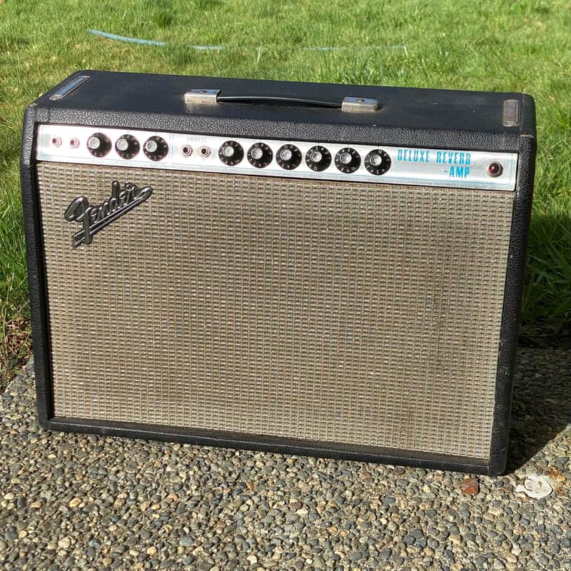 1969-1970 Fender Deluxe Reverb Silverface image 1