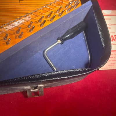 Silvertone Auto-Harp with: Case, Tuning Wrench and Instructional Books image 5