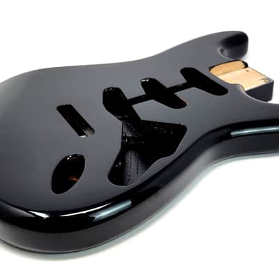 Brio Replacement BODY for Fender Stratocaster Strat, Roasted Ash-Black image 2