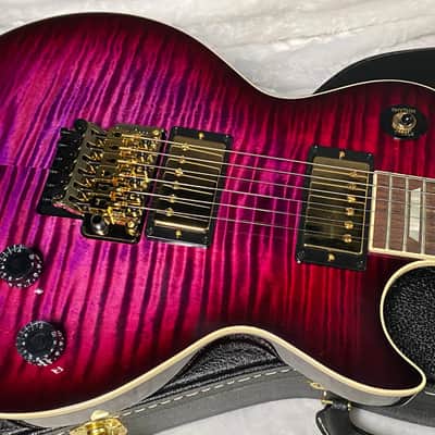 NEW! Gibson Custom Les Paul Axcess Standard Figured Top Floyd Rose Electric Guitar - Greatest Hits II - Authorized Dealer - Tri-Berry Burst - WOW! 8.45lbs - G07676 image 3