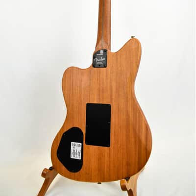 Fender American Acoustasonic Jazzmaster Bourbon Burst Acoustic Electric Guitar w/ Gig Bag image 8